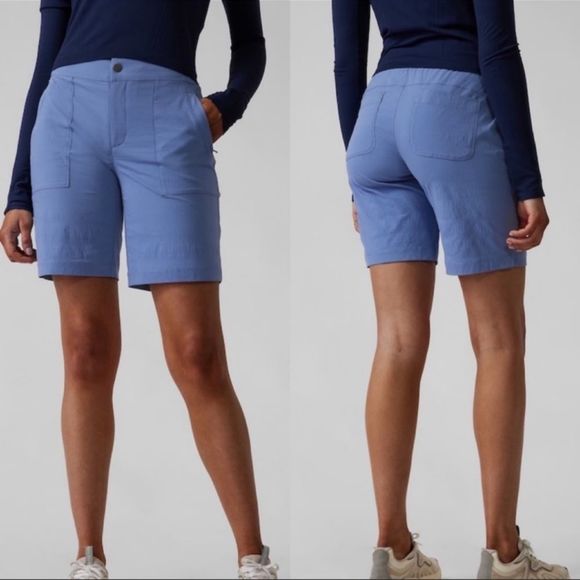 Athleta Pants - Athleta Trekkie Bermuda 2.0 Shorts Blue 10